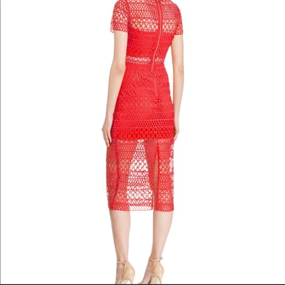 Red Midi Dress - Picture 2 of 6